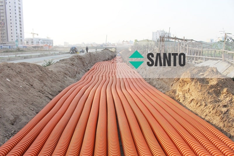 Ống nhựa gân xoắn Santo - Đại Việt Pipe